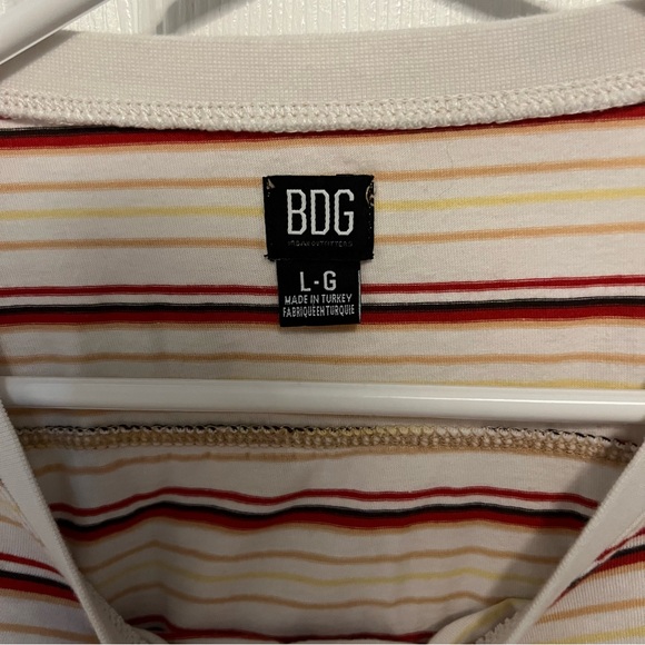 BDG Cream/Red striped top - Picture 2 of 2